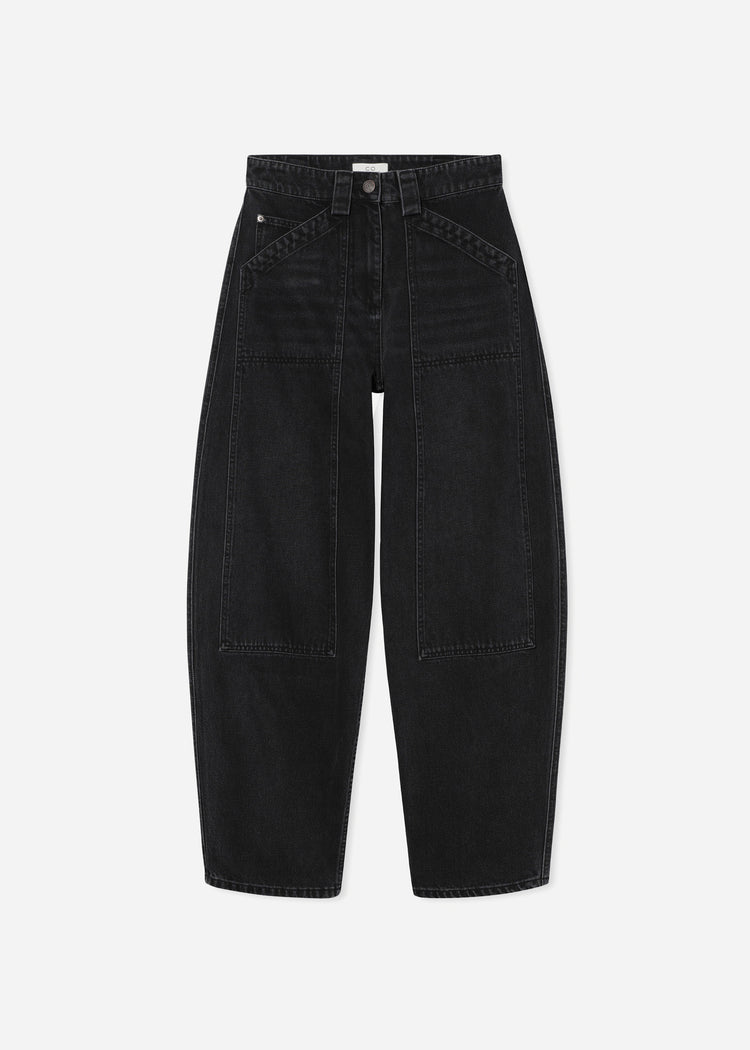 Denim Patch Pocket Jean - Black, image 4 of 4