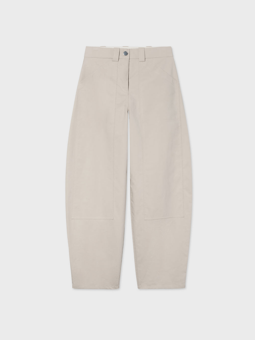 Patch Pant in Cotton Twill - Beige - CO