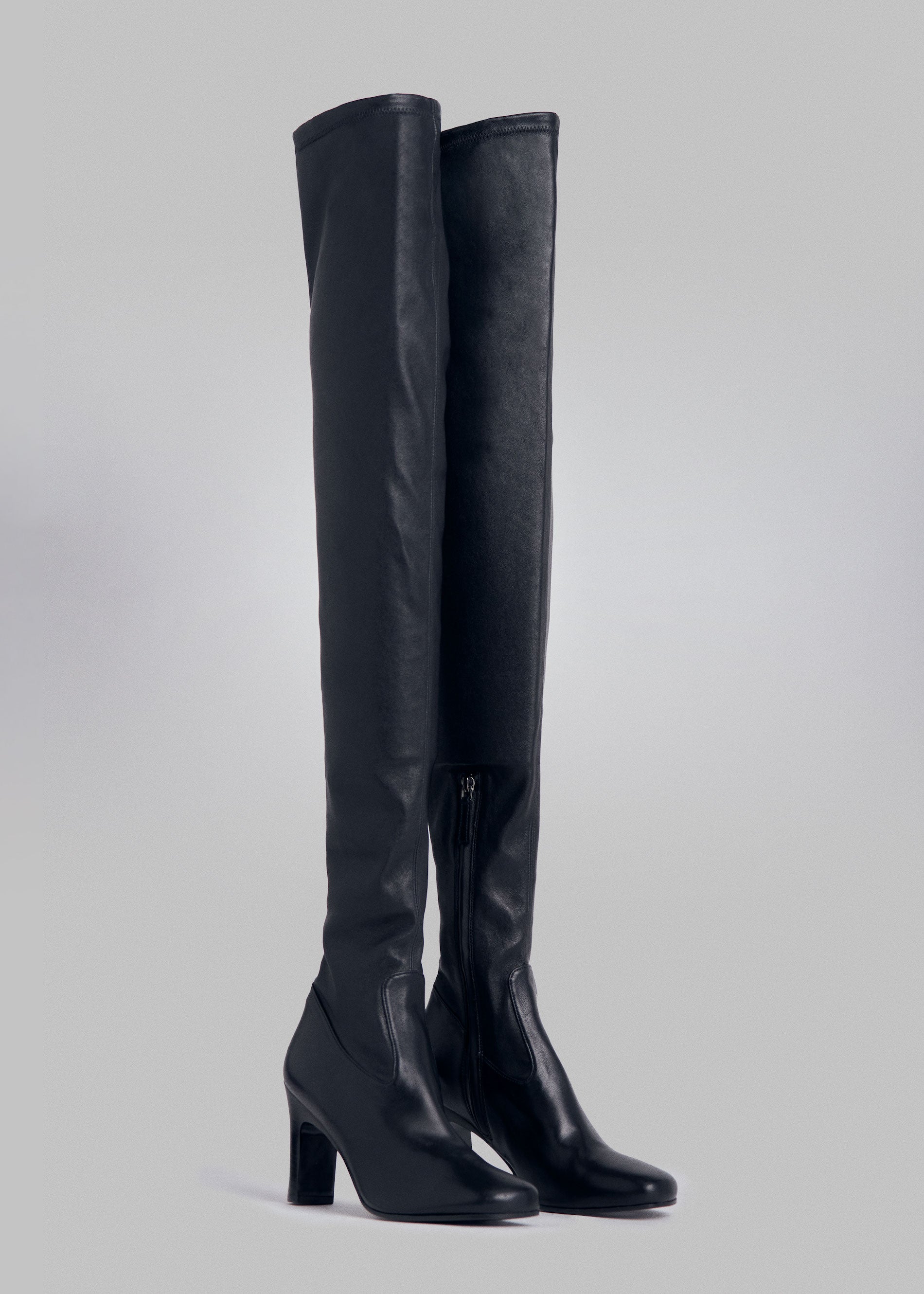 Thigh High Boots in Stretch Leather - CO Collections