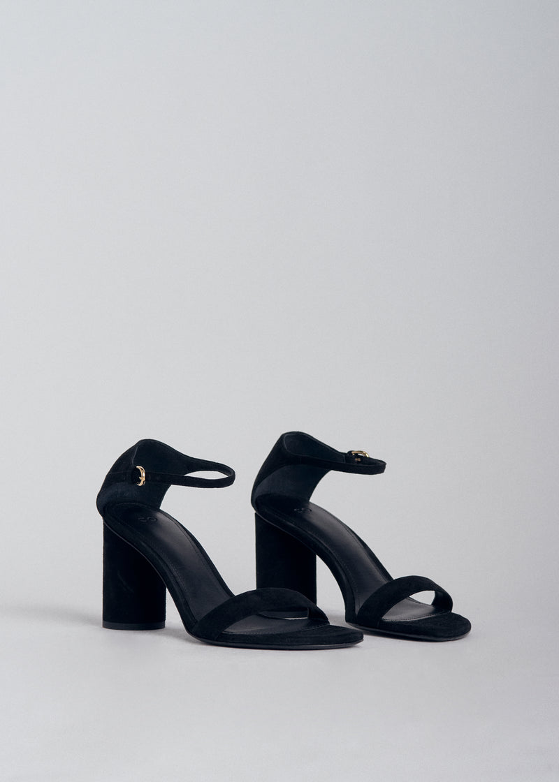 Sandal Heel in Suede - Black - CO