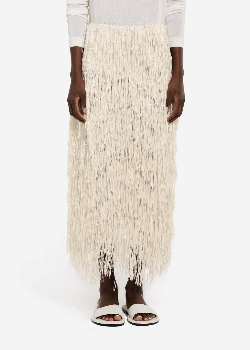 Fringe Skirt - Pearl - CO