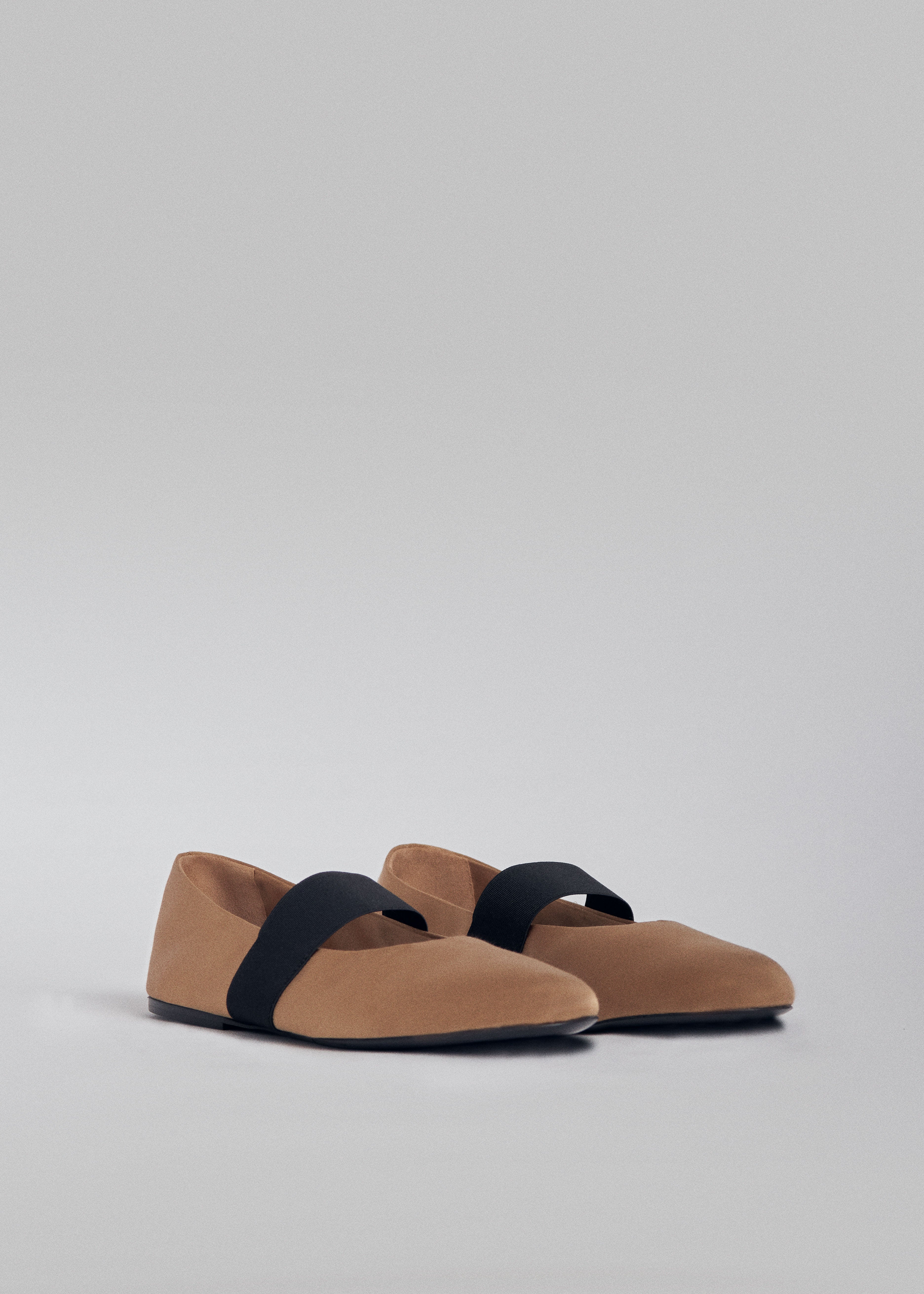 Slip On Ballerina Flat in Satin - Gold - CO Collections