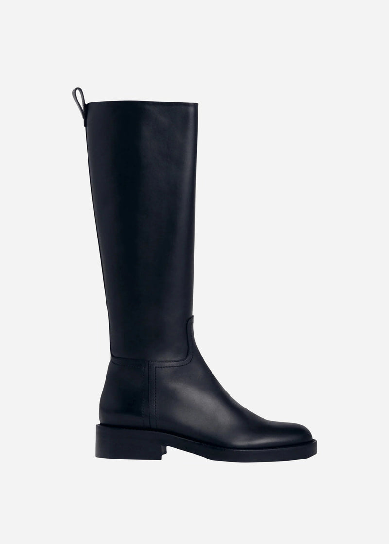 Leather Riding Boot - Black - CO