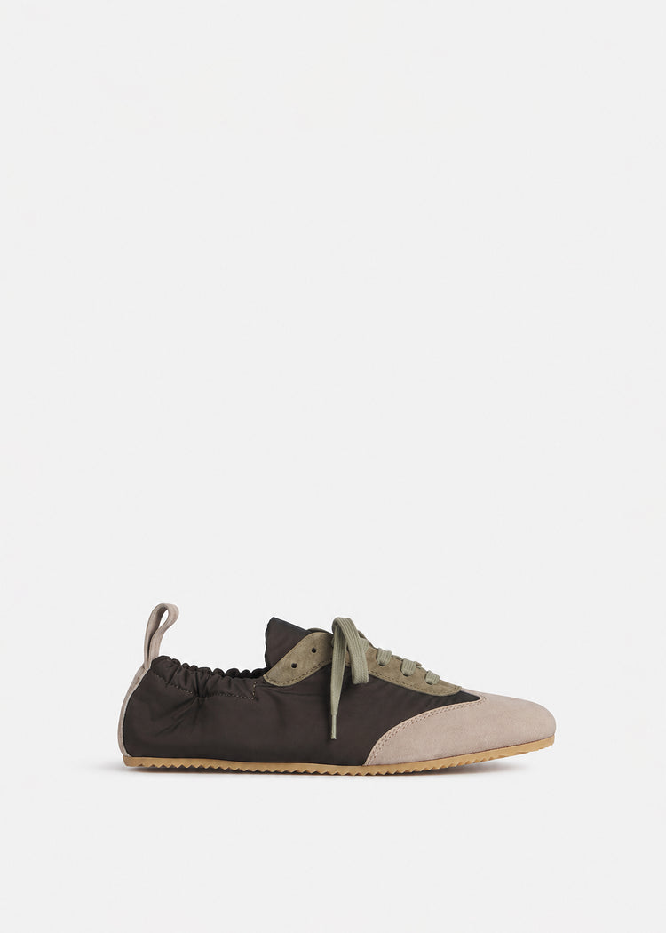 Slip On Elastic Sneaker - Chocolate, image 1 of 3
