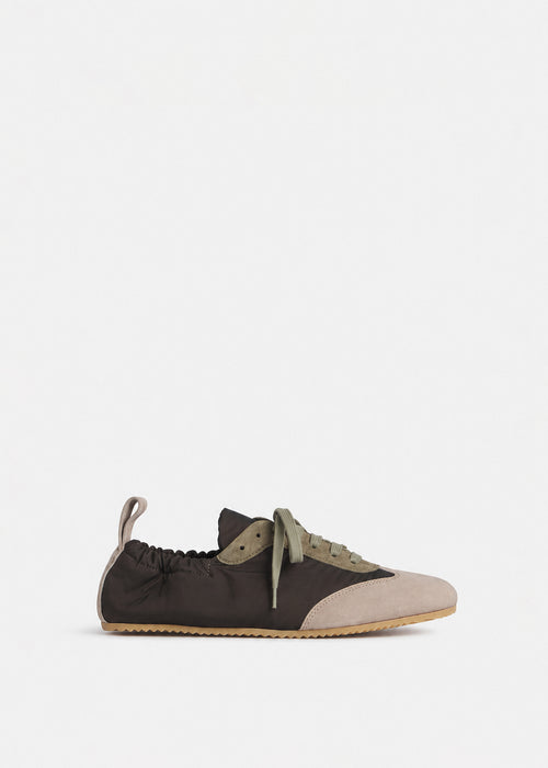 Slip On Elastic Sneaker - Chocolate, image 1 of 3
