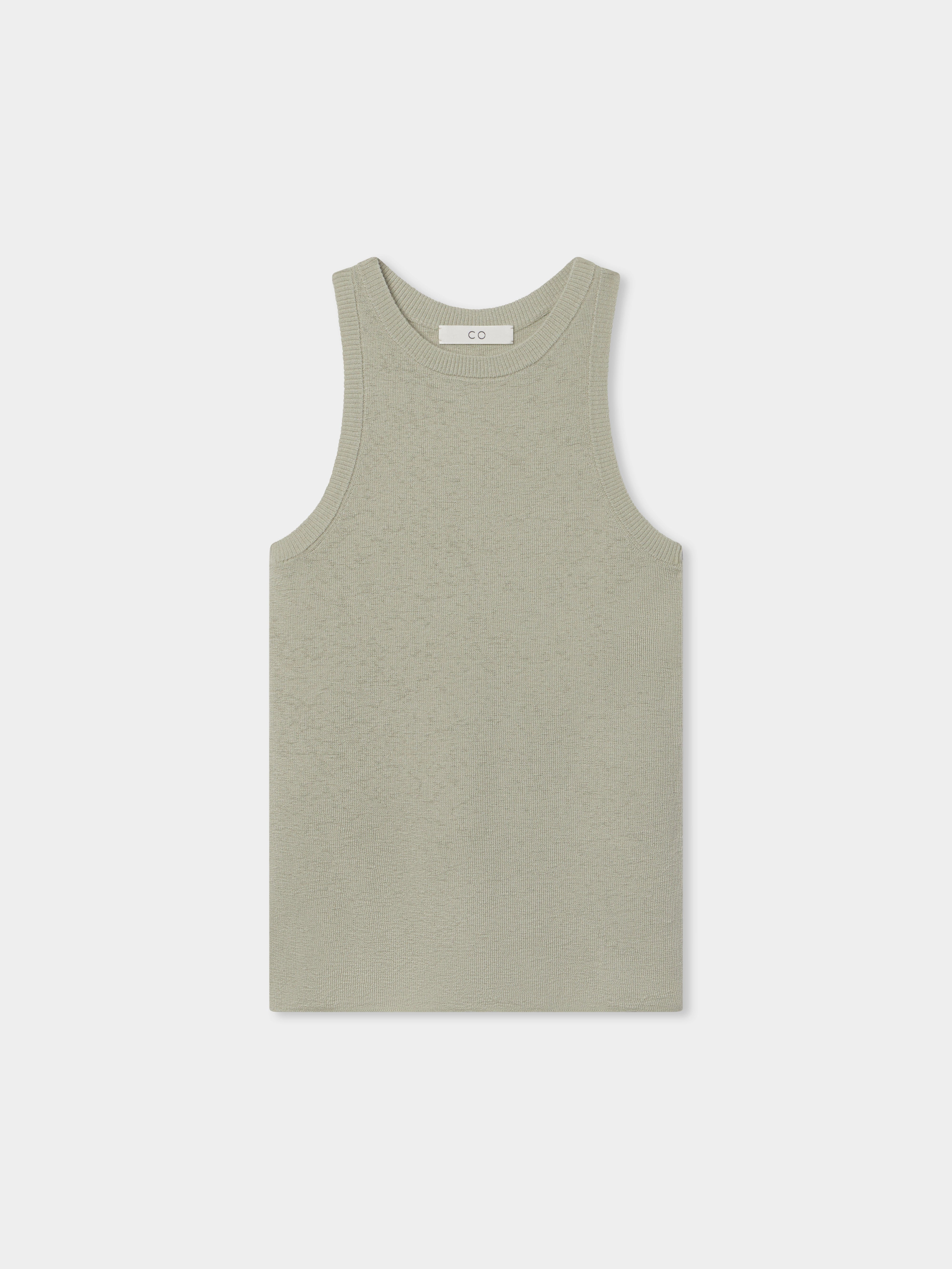 Sporty Tank in Fine Cashmere - Alfalfa