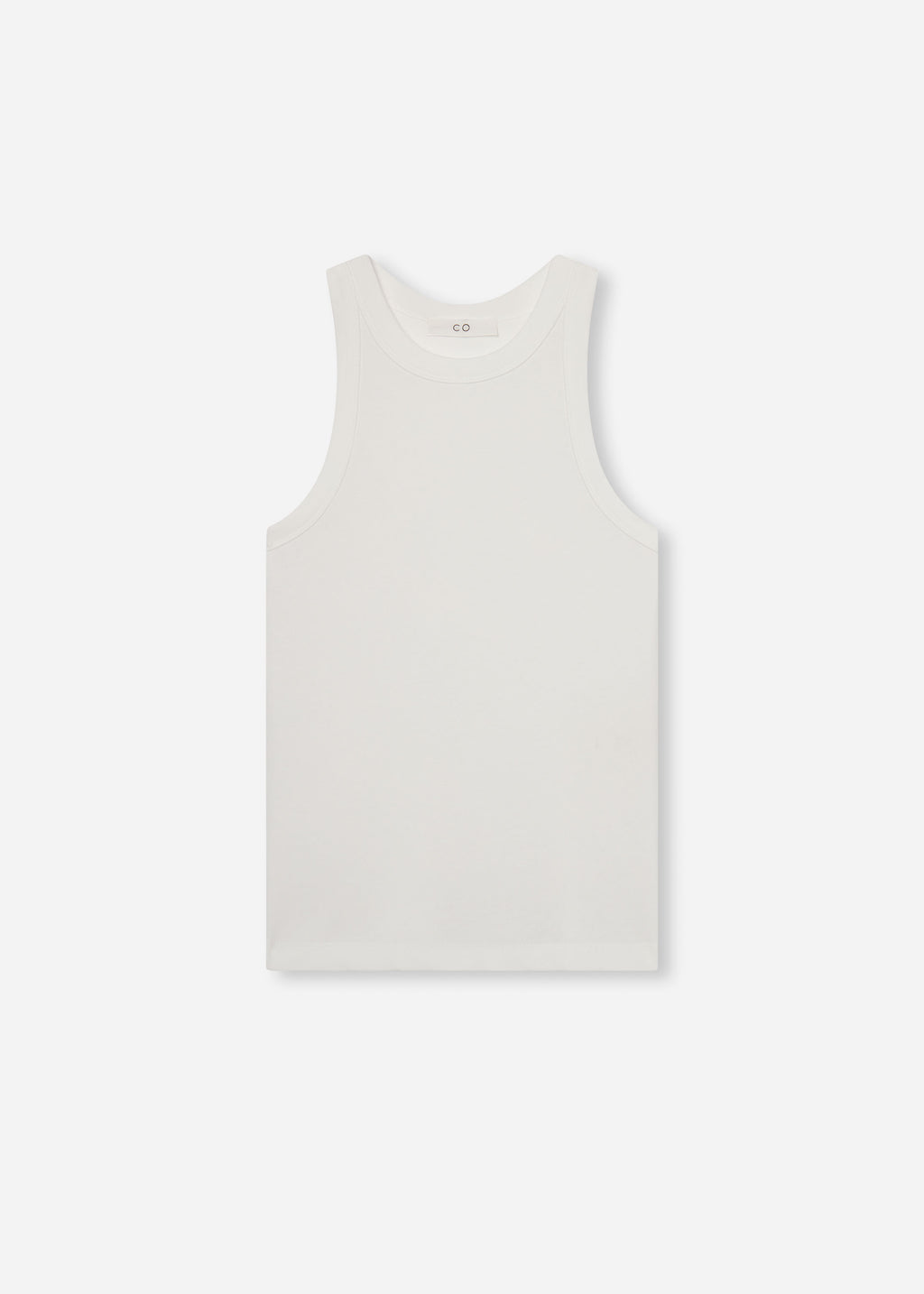 Sporty Tank in Cotton Jersey - Ivory - CO