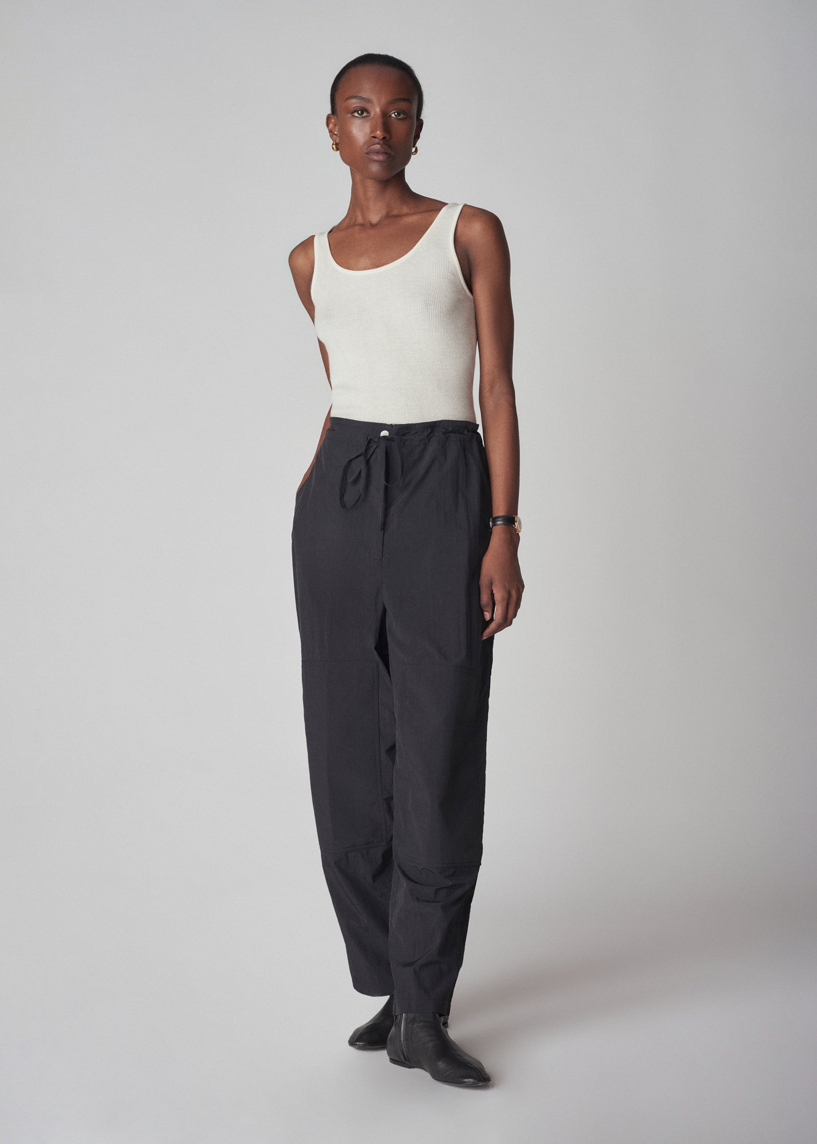 Drawstring Jogger Pant in Nylon