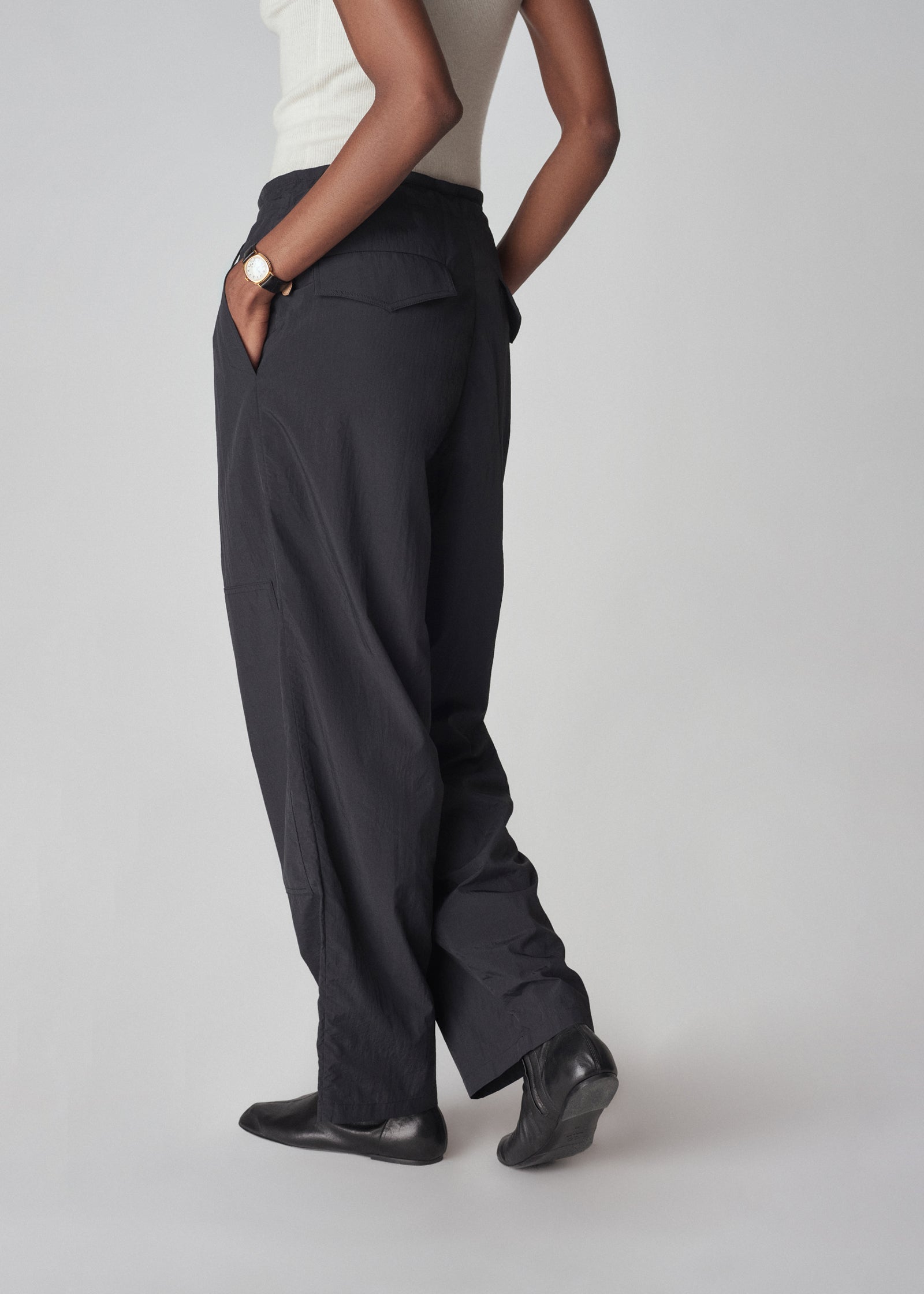 Drawstring Jogger Pant in Nylon