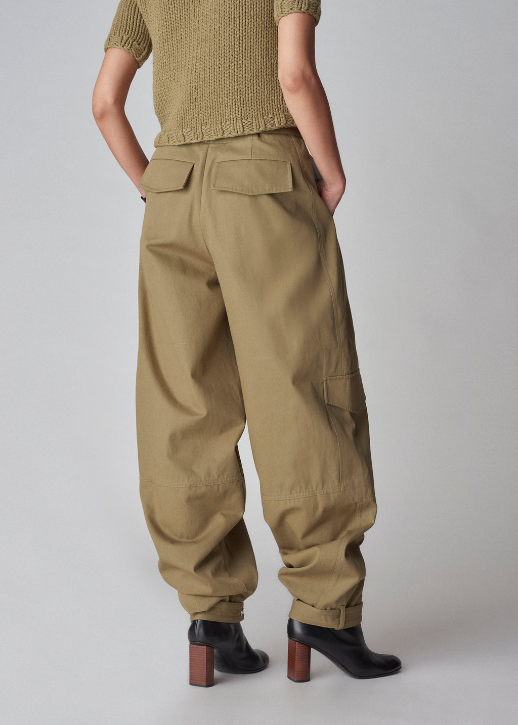 Cargo Pant in Cotton Canvas - Sage - CO