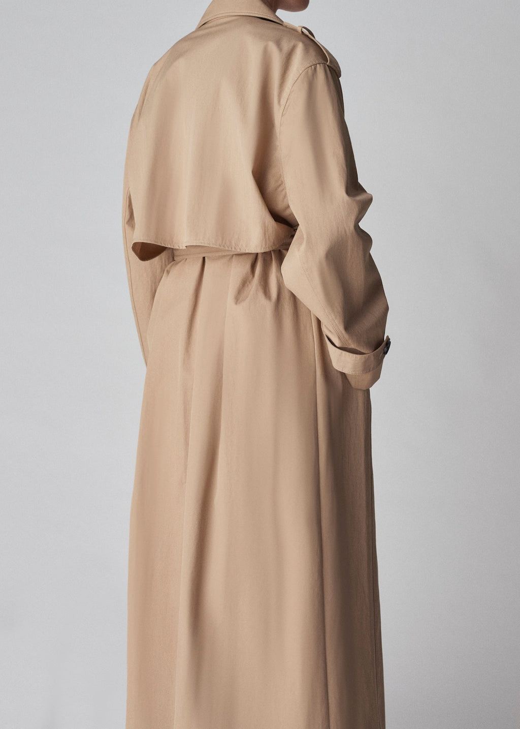Oversized Trench in Cotton Twill - Camel - CO