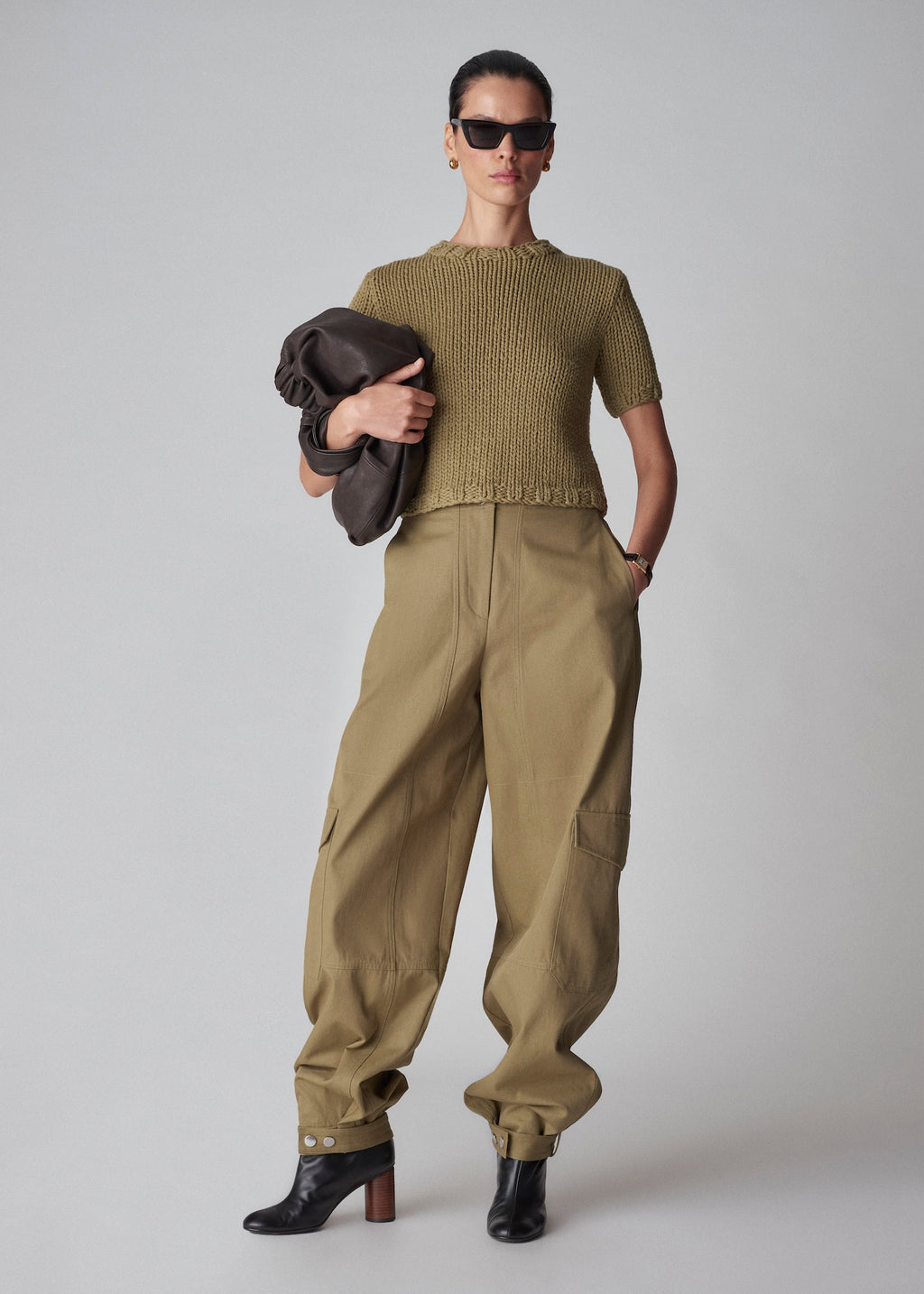 Cargo Pant in Cotton Canvas - Sage - CO