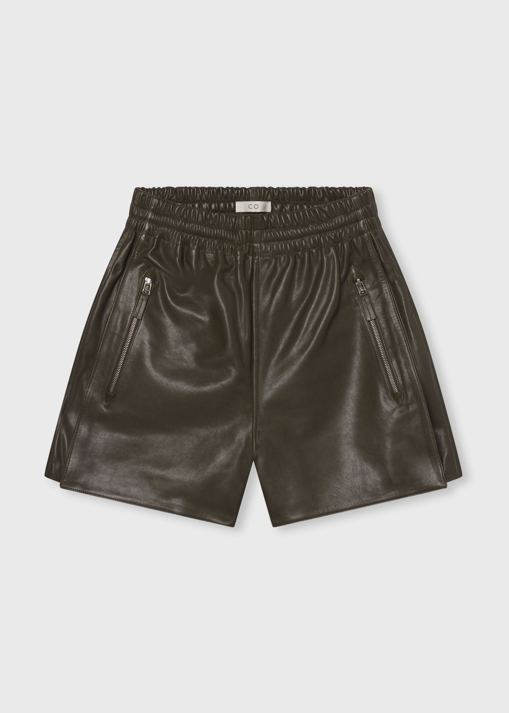 Combat Short in Leather - Olive - CO