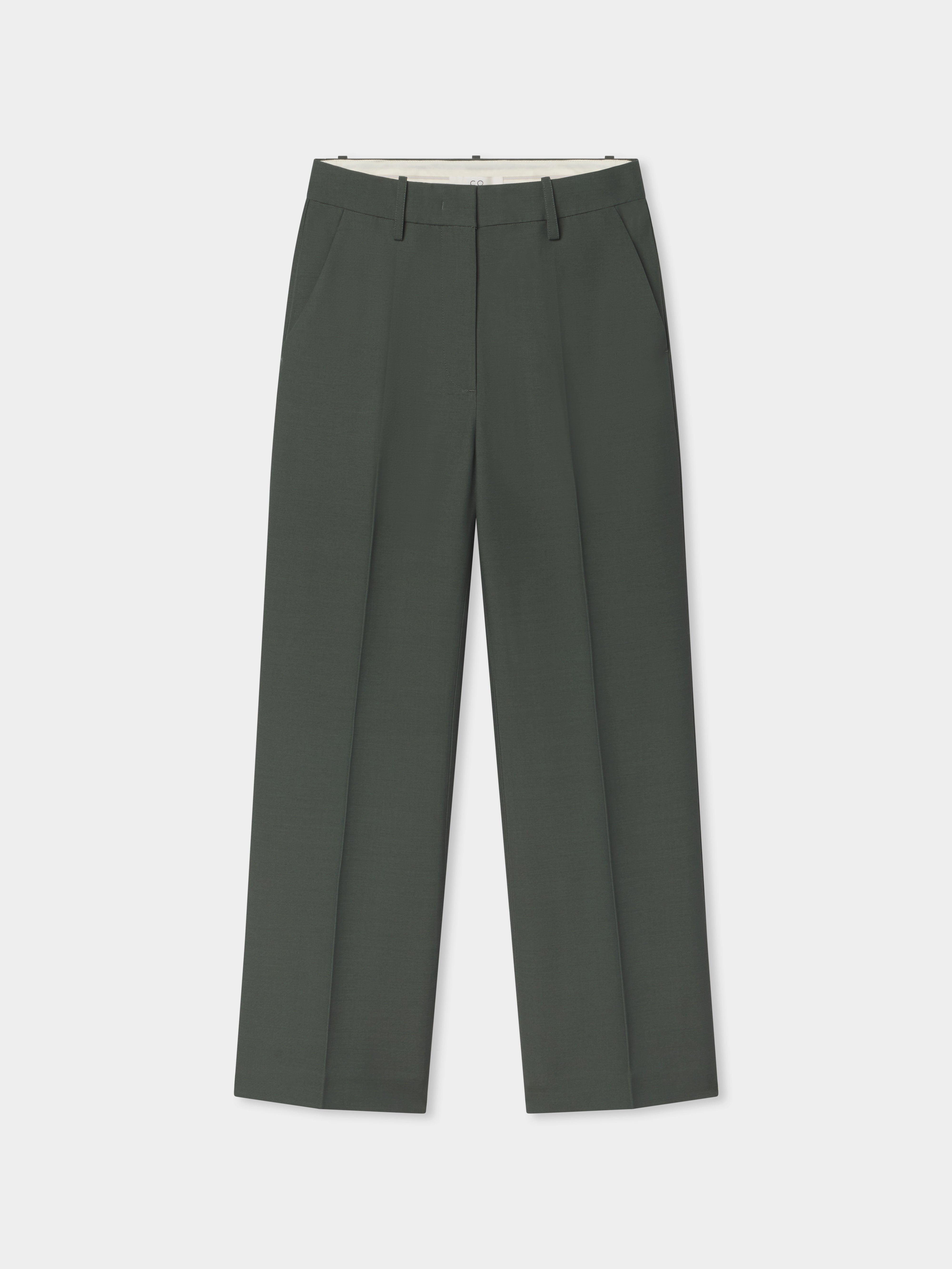 Cropped Flared Pant - Pistachio