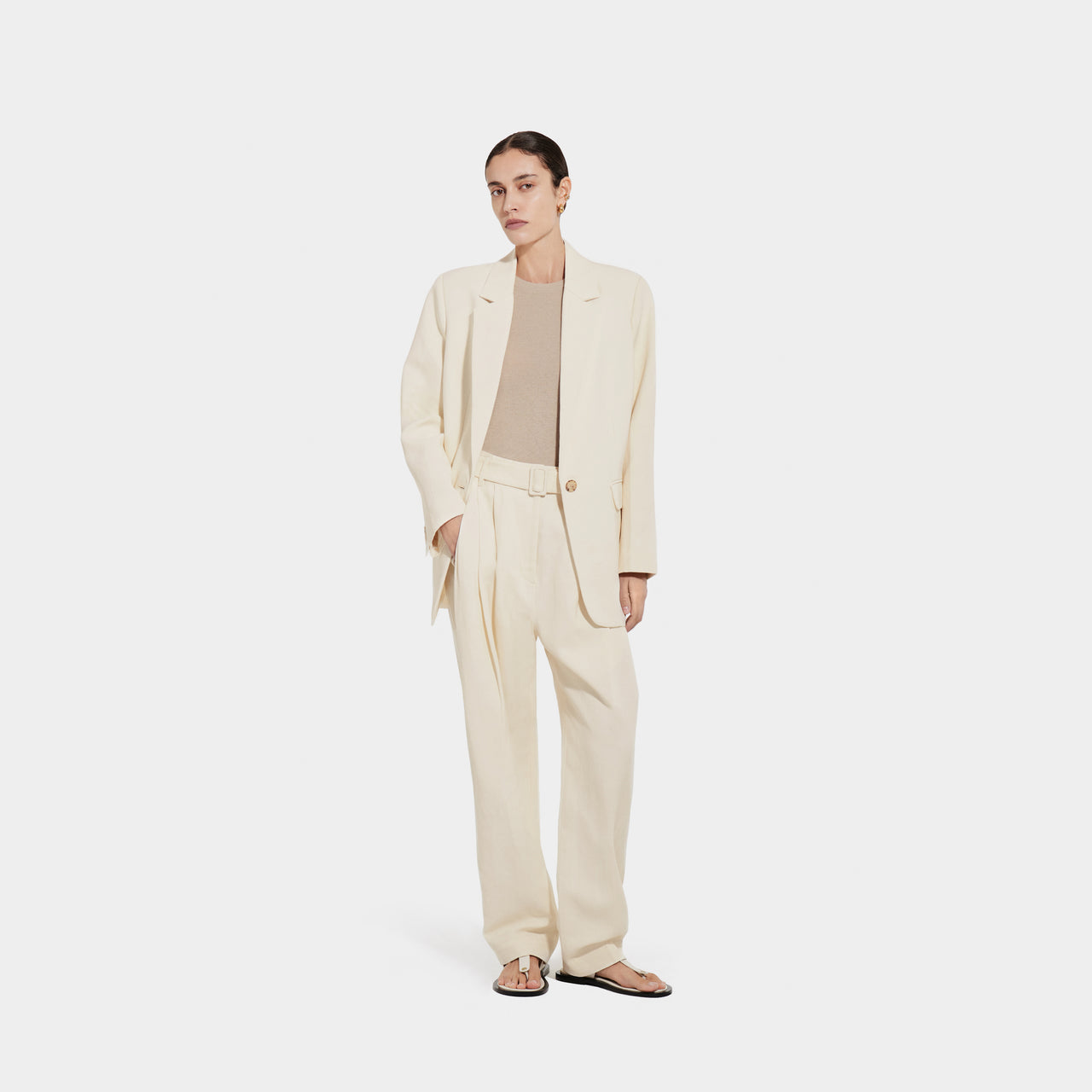 Pleated Pants