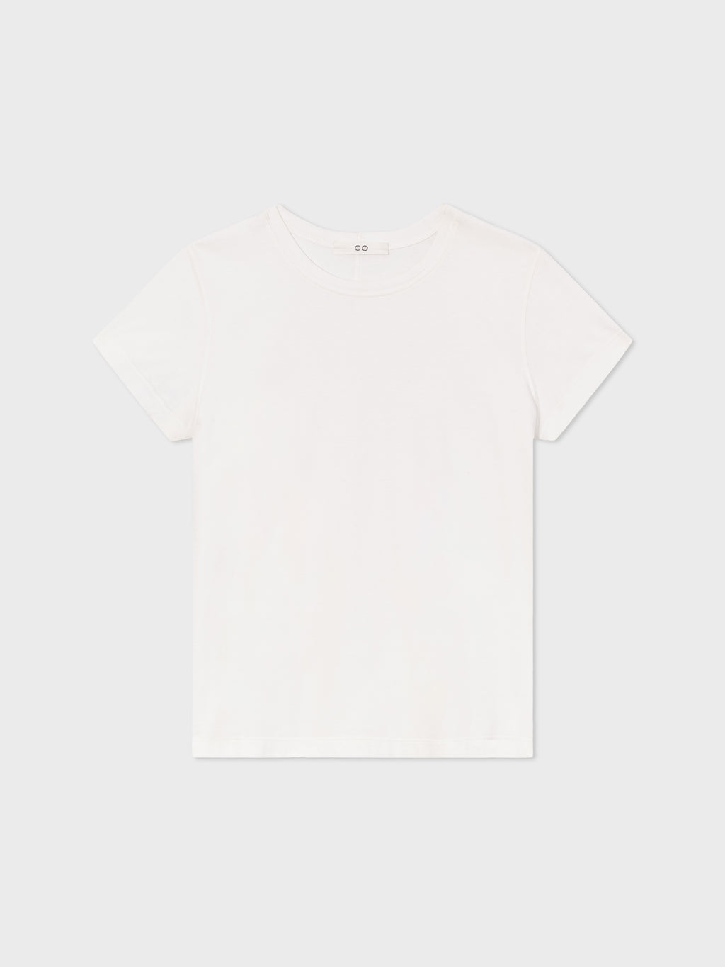 Fitted Tee in Cotton Jersey - White - CO