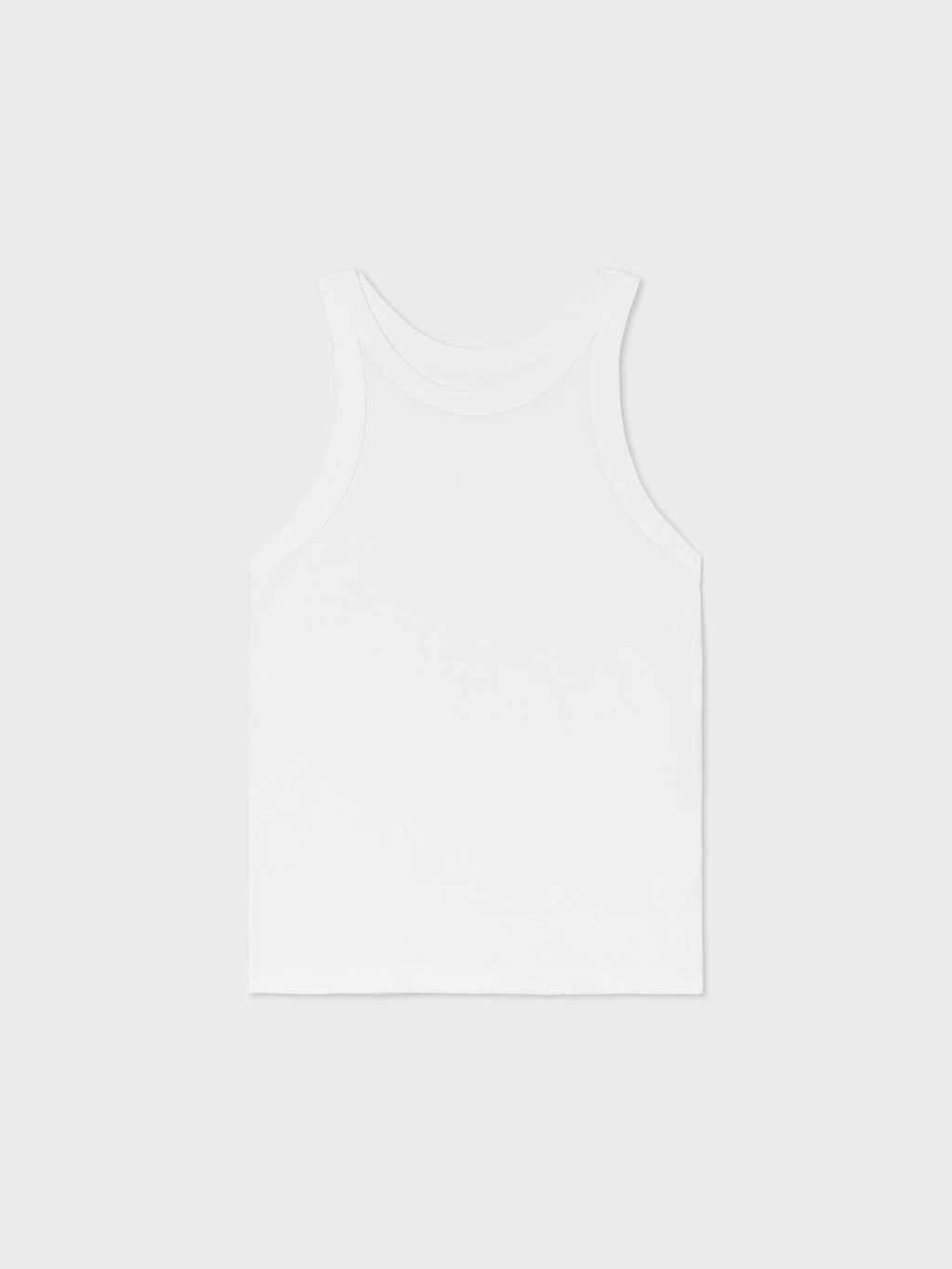 Tank Top in Smooth Cotton Jersey - White - CO