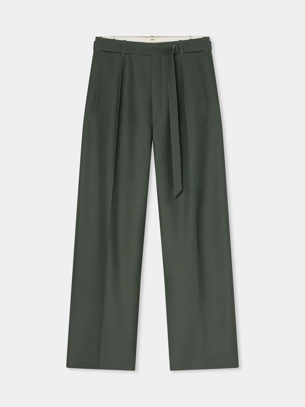 Drop Waist Trouser in Faille - Pistachio - CO