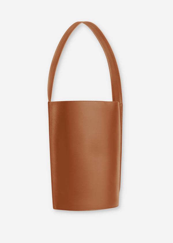 Bucket Tote Bag in Leather - Cognac - CO