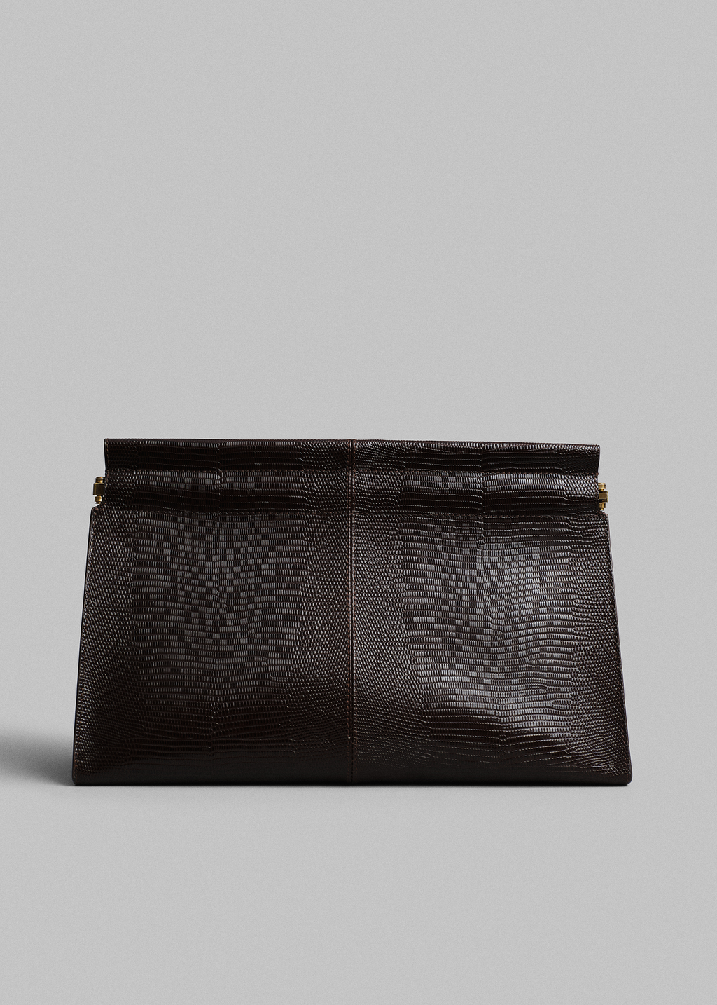 Medium Leather Clutch in Espresso - Espresso - CO