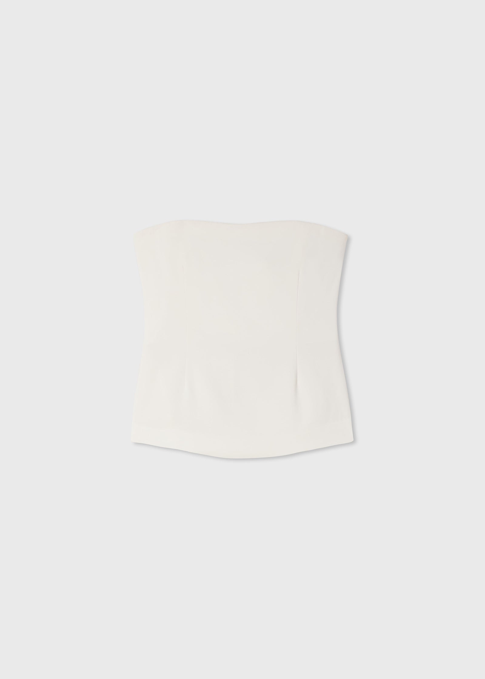 Bustier Top in Stretch Viscose | Ivory - CO