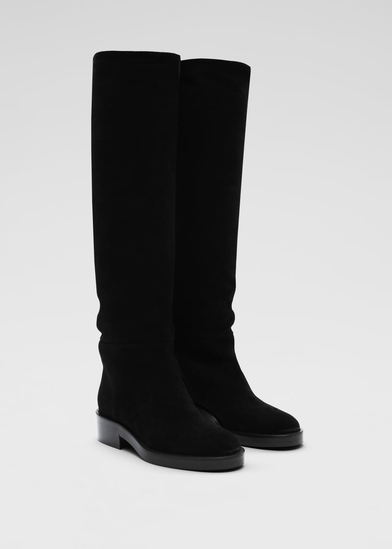 Slouch Boot in Suede - Black - CO