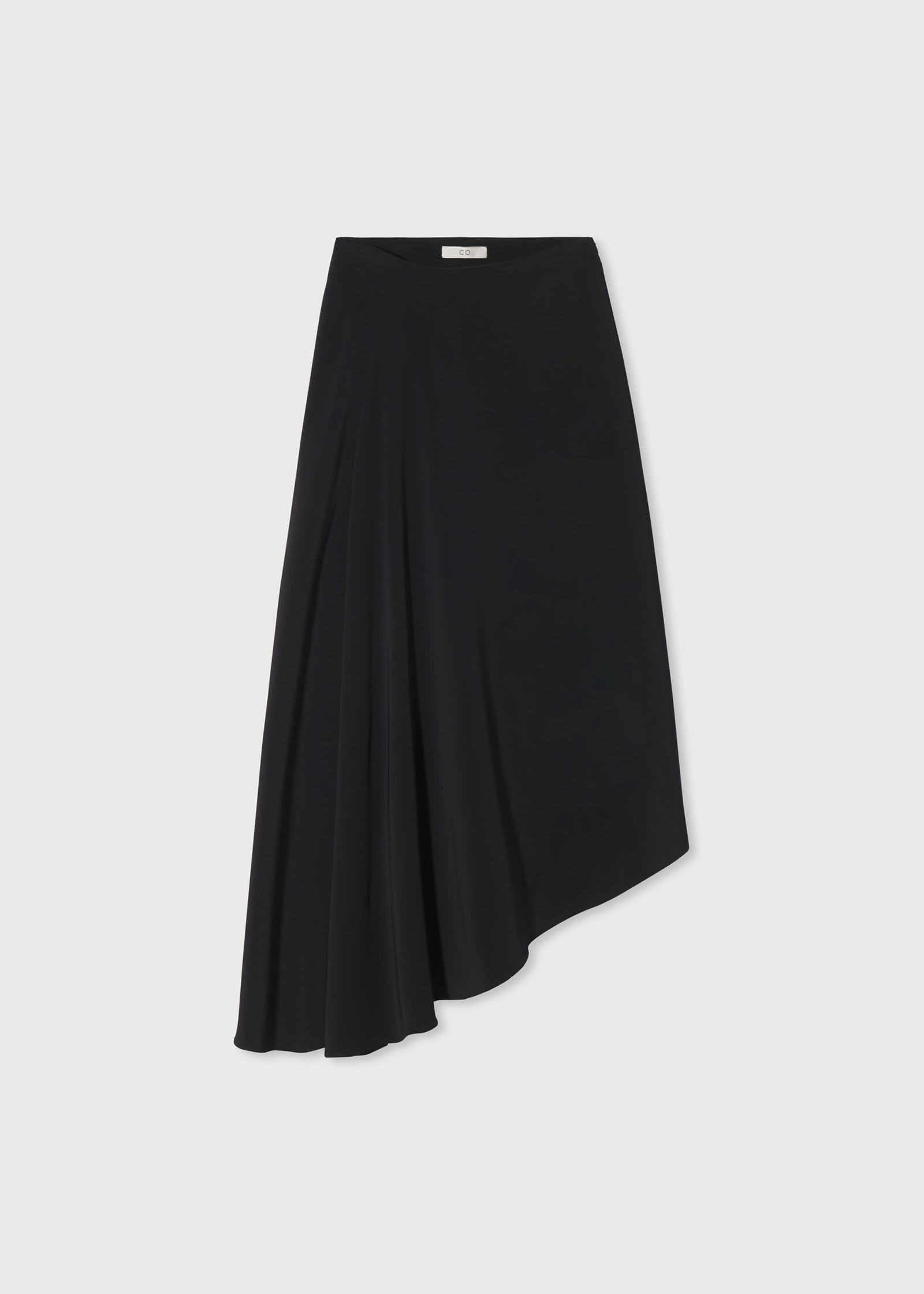 Asymmetric Midi Skirt - Black - CO Collections